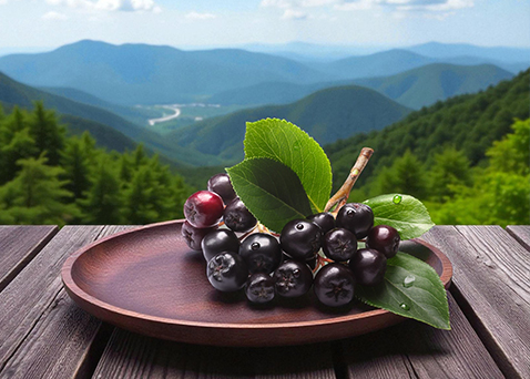 건강한 토양과 유기농 재배 장면